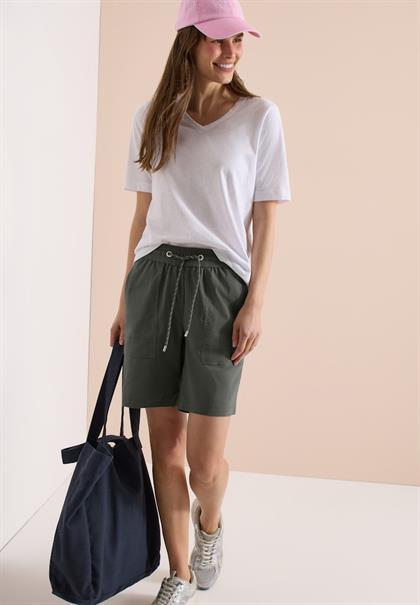 Straight Leg Shorts im Loose Fit clear khaki