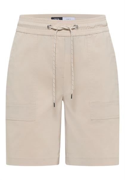 Straight Leg Shorts im Loose Fit grain beige