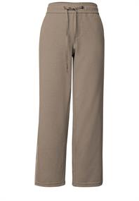 Straight Leg Strukturhose bark brown