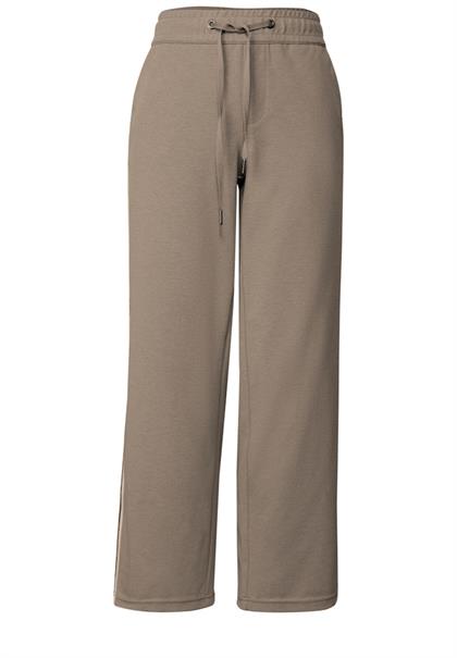 Straight Leg Strukturhose bark brown