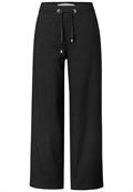 Straight Leg Strukturhose black