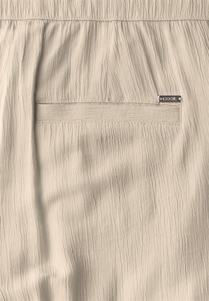 Straight Leg Strukturhose boulder beige