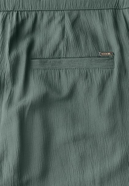 Straight Leg Strukturhose dark balmy khaki