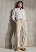 Straight Leg Strukturhose moonstone sand