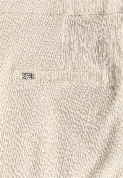 Straight Leg Strukturhose moonstone sand