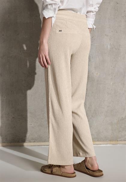 Straight Leg Strukturhose moonstone sand