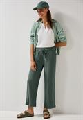 Straight Leg Viskose Hose dark balmy khaki