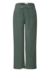 Straight Leg Viskose Hose dark balmy khaki