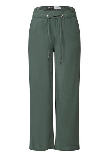 Straight Leg Viskose Hose dark balmy khaki