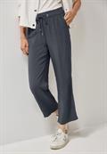 Straight Leg Viskose Hose volcanic grey