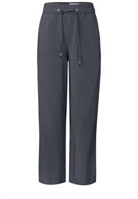 Straight Leg Viskose Hose volcanic grey