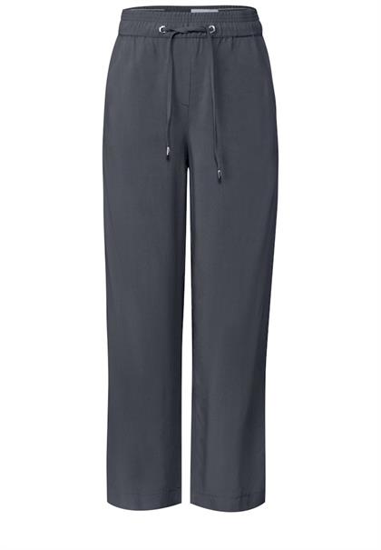 Straight Leg Viskose Hose volcanic grey