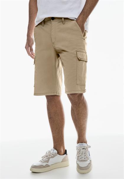 Strecht Twill Cargo Shorts pure sand