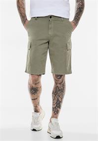 Strecht Twill Cargo Shorts sea stone grey