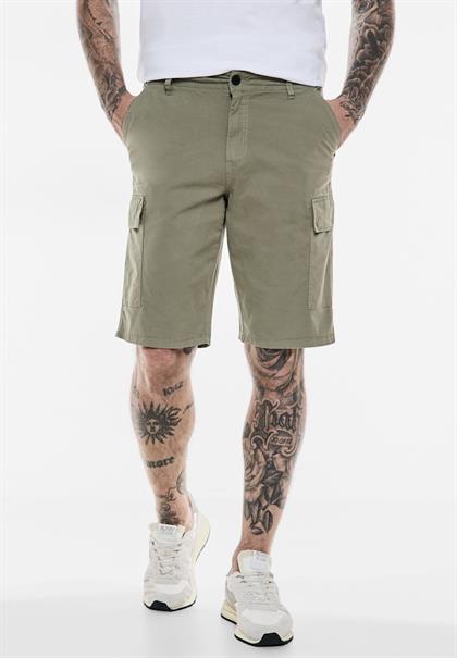 Strecht Twill Cargo Shorts sea stone grey