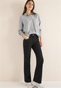 Streifen Flanell-Hemdbluse luna grey melange