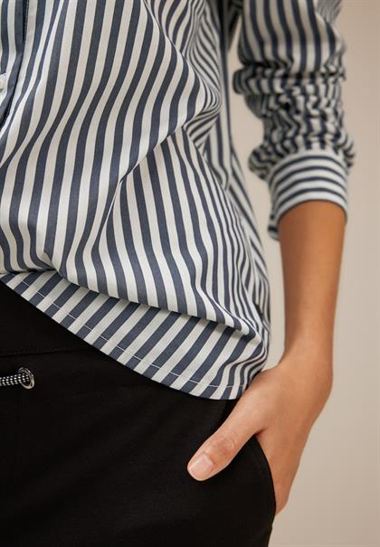 Streifen Hemdbluse deep blue