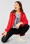 Streifen Shirt mit Wording dark vintage blue