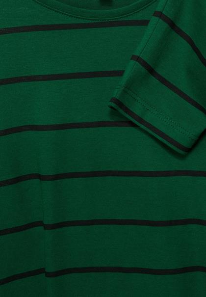 Streifen Shirt timeless green