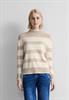 Streifen Strickpullover lucid white