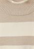 Streifen Strickpullover lucid white