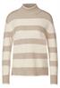 Streifen Strickpullover lucid white