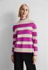 Streifen Strickpullover purple cozy pink