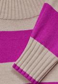 Streifen Strickpullover purple cozy pink