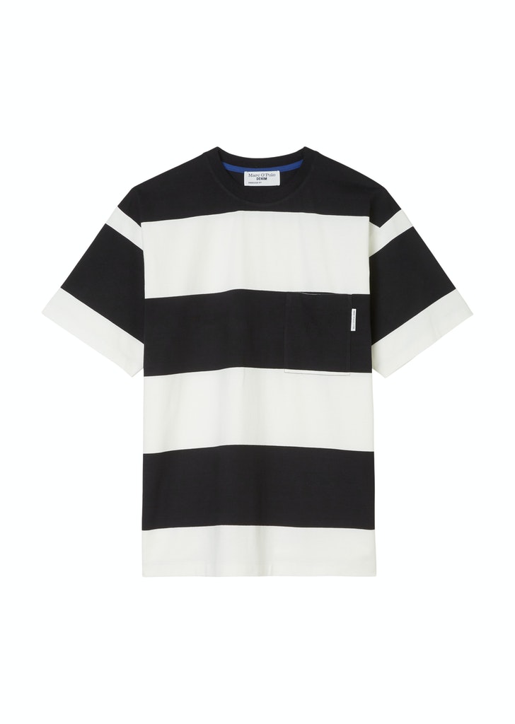 Marc O\'Polo Denim Herren T-Shirt Streifen-T-Shirt oversize egg white-seneca  rock bequem online kaufen bei