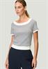 Streifenshirt creamdark blue