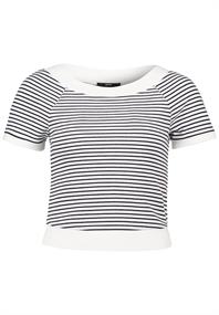 Streifenshirt creamdark blue