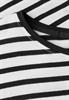 Streifenshirt mit Wording black