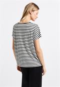 Streifenshirt mit Wording black