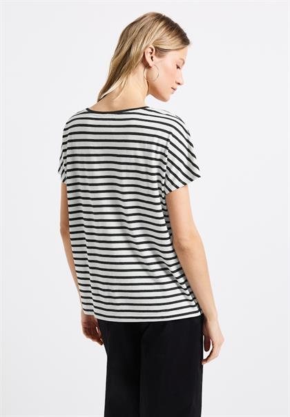 Streifenshirt mit Wording black