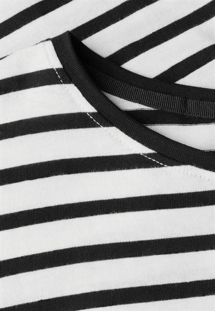 Streifenshirt mit Wording black