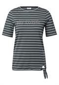 Streifenshirt mit Wording slate khaki