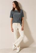 Streifenshirt mit Wording slate khaki