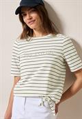 Streifenshirt mit Wording vanilla white