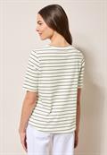 Streifenshirt mit Wording vanilla white