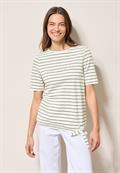 Streifenshirt mit Wording vanilla white