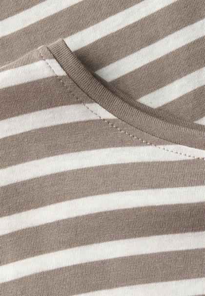 Streifenshirt mit Wording vintage stone