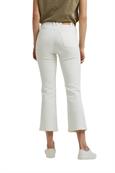 Stretch-Hose mit ausgestelltem Bein off white