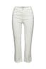 Stretch-Hose mit ausgestelltem Bein off white