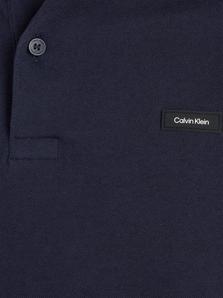 STRETCH PIQUE SLIM BUTTON POLO night sky