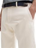 Stretch Slim Chino Shorts mit Gürtel white beige zig zag structure