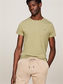 STRETCH SLIM FIT TEE faded olive