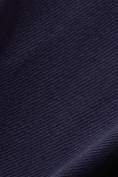 Stretchige Mid-Rise-Hose in Cropped-Länge navy