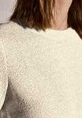 Strick-Look Glitzer T-Shirt light beige