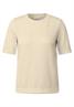 Strick-Look Glitzer T-Shirt light beige
