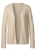 Strick-Look Jacke cotton beige